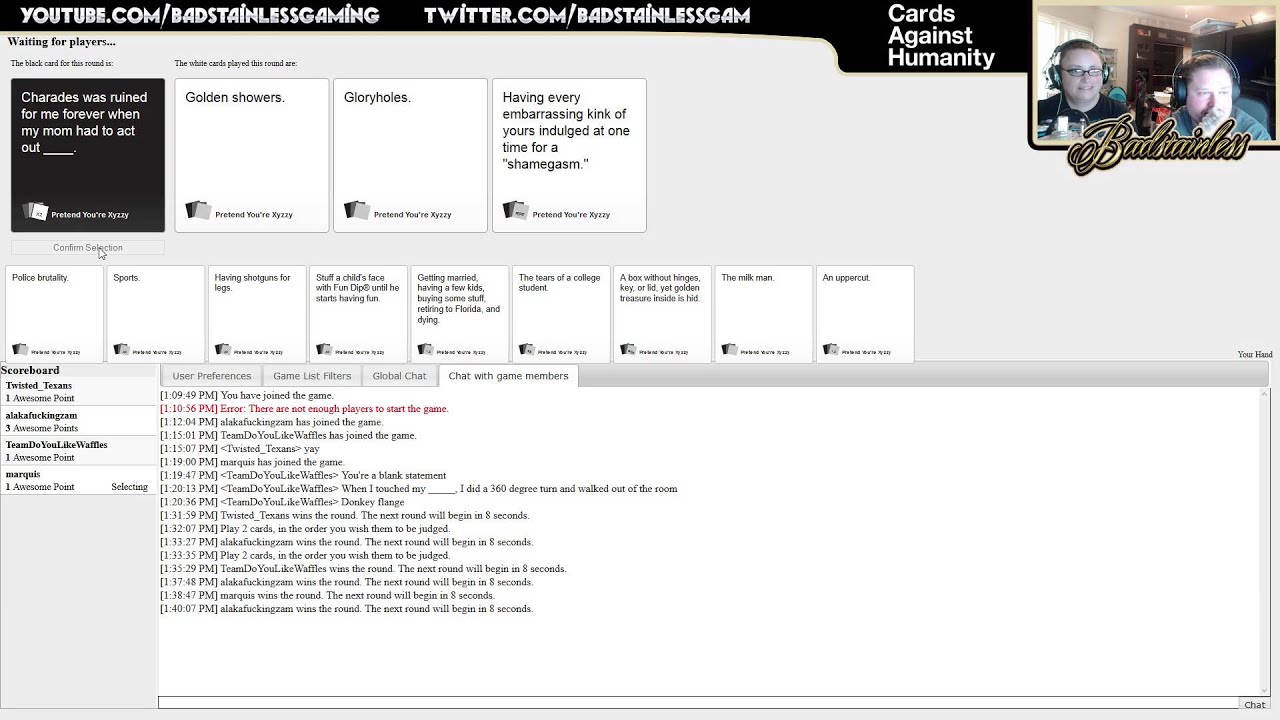 cards against humanity free game
